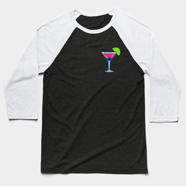 Bisexual cocktail #3 Baseball T-Shirt by gaypompeii